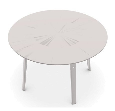 Magis - Steelwood Table Tisch rund - BIANCO/BIANCO