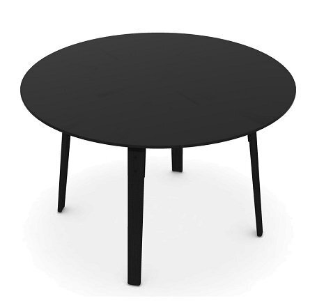 Magis - Steelwood Table Tisch rund - NERO/NERO