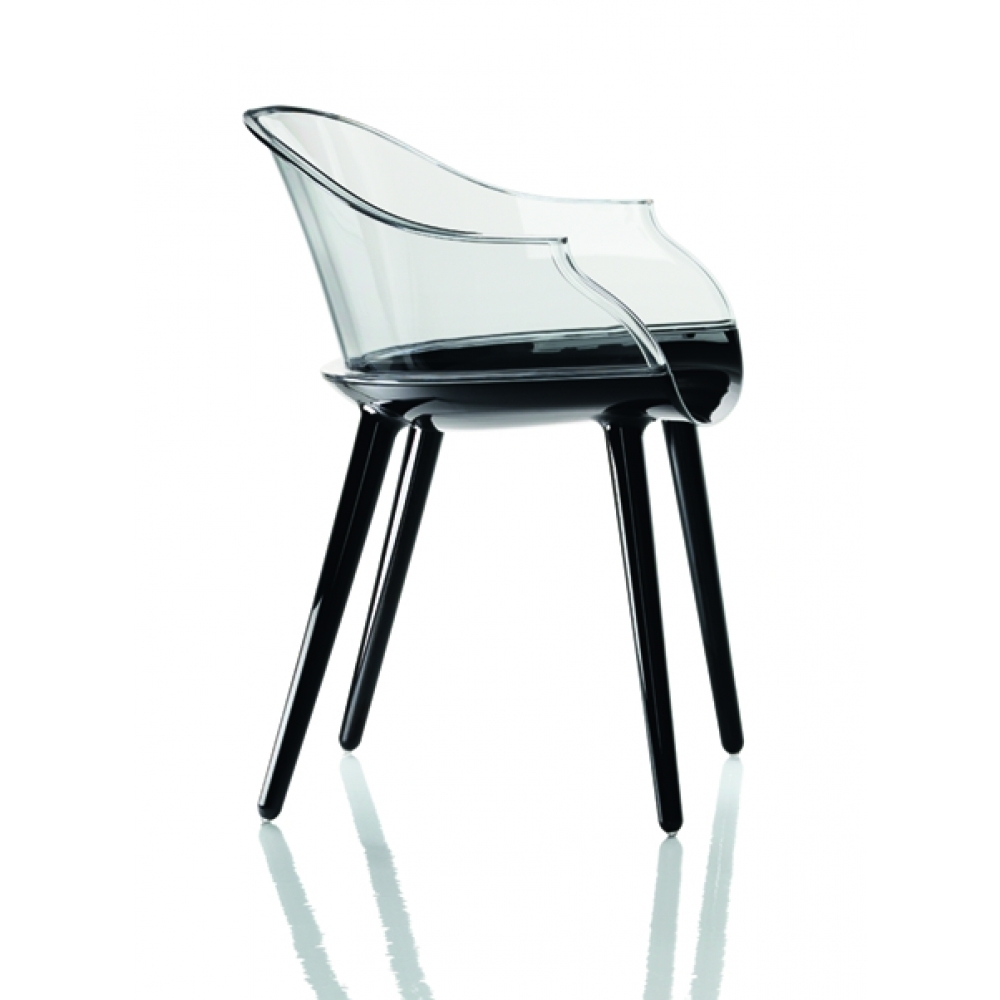 Magis - Cyborg Sessel - Glasklar-Schwarz
