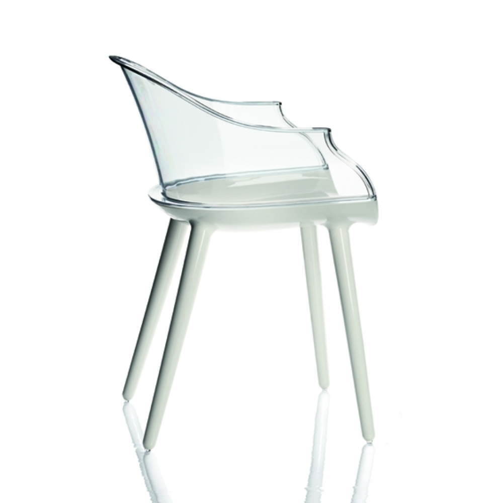 Magis - Cyborg Sessel - Glasklar-Weiss