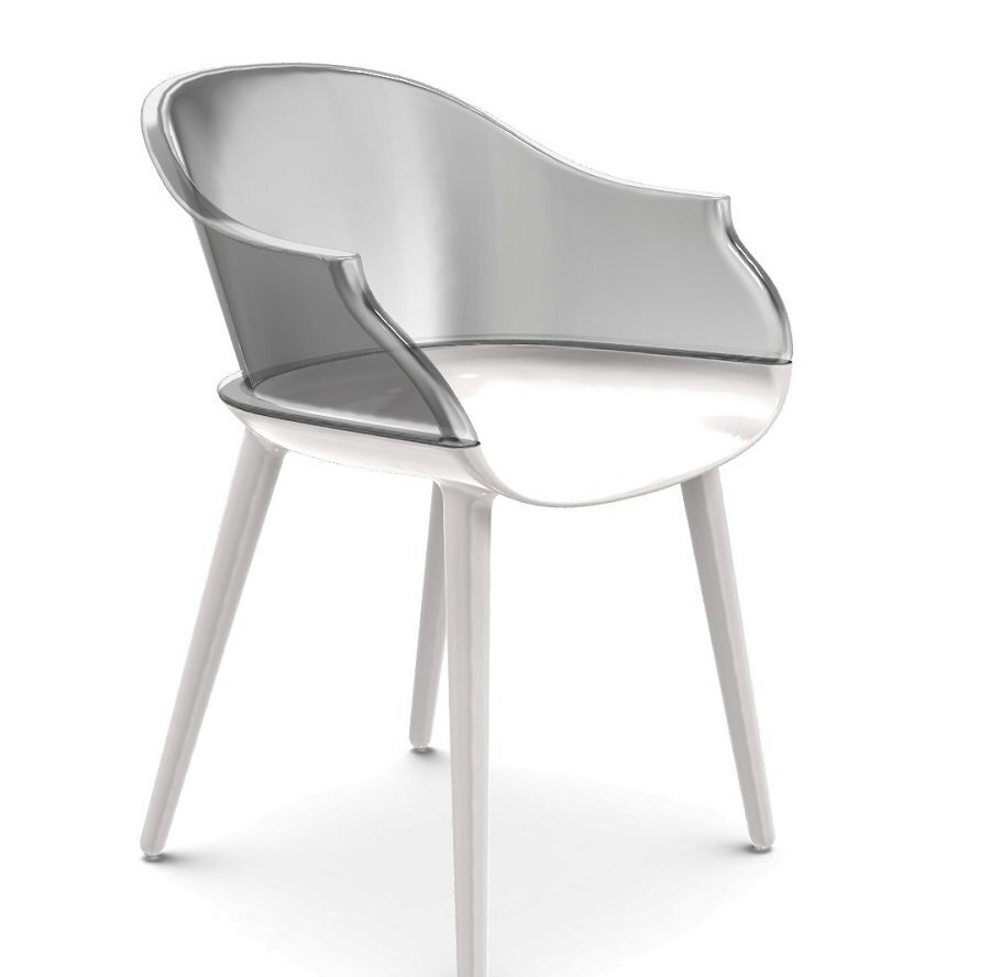 Magis - Cyborg Sessel: White/Smoke Grey