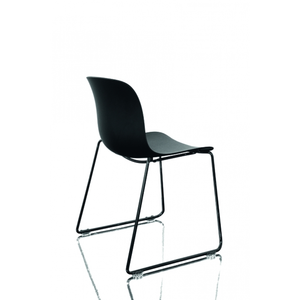 Magis - Troy Kufenstuhl Outdoor - schwarz