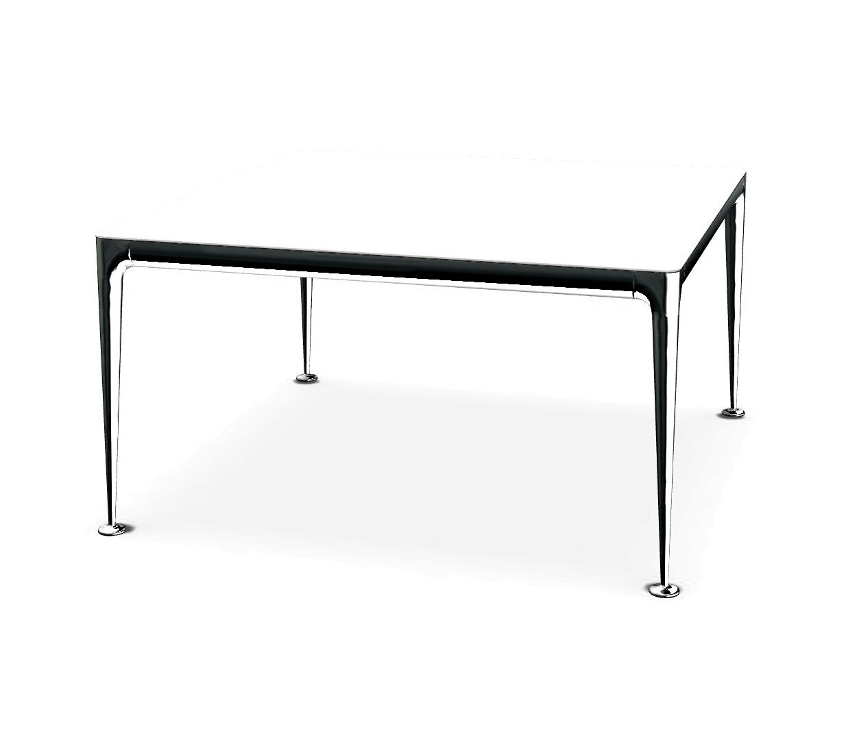 Magis - Big Will Tisch - 140X140 / Weiss-Poliert