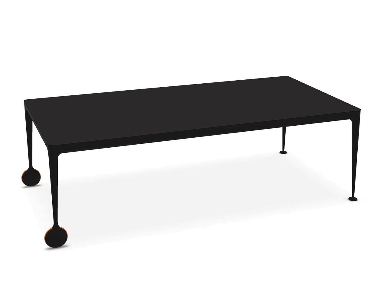 Magis - Big Will Tisch mit Rollen -   Schwarz /   Breite: 240 cm; Höhe: 75 cm; Tiefe: 110 cm