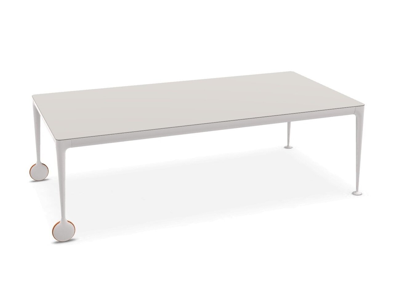 Magis - Big Will Tisch mit Rollen -   Weiss /   Breite: 240 cm; Höhe: 75 cm; Tiefe: 110 cm