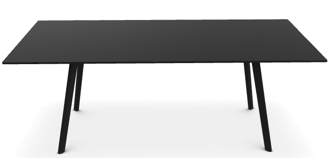 Magis - Pilo Tisch - Schwarz / Schwarz - 200x90 cm