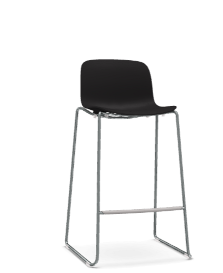 Magis Troy Barhocker - Schwarz - verchromt