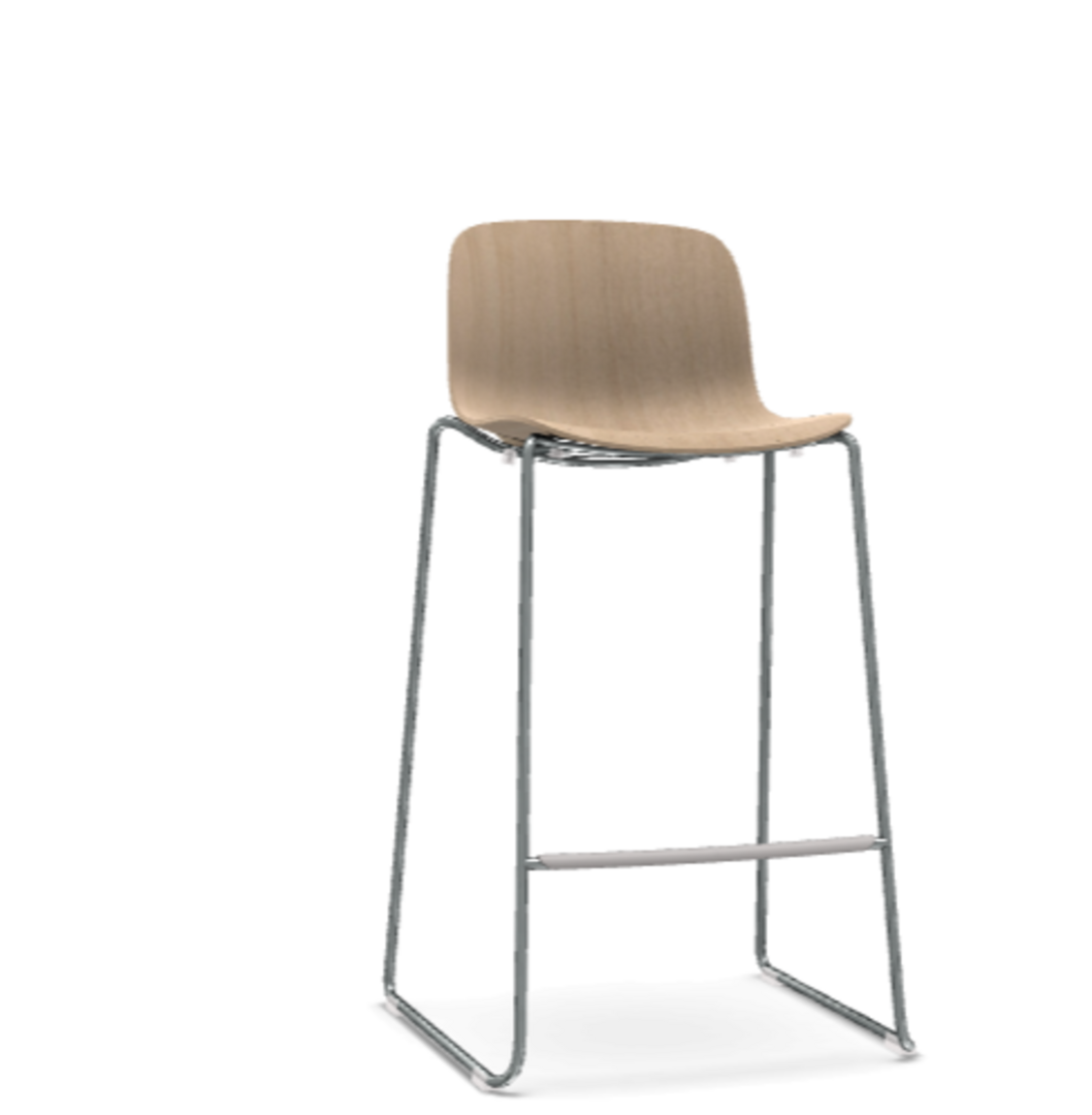Magis Troy Barhocker - Buche natur - verchromt