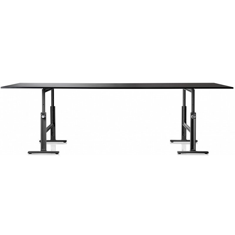Magis Brut Tisch Trestle - Schwarz Stahl - Grau
