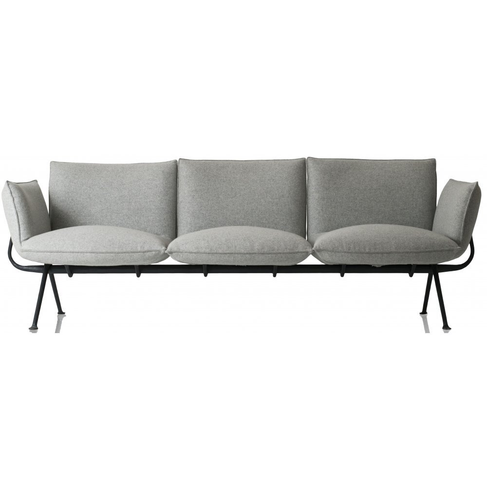 Magis Officina 3 Sitzer Sofa - Divina Melange Grau/Schwarz