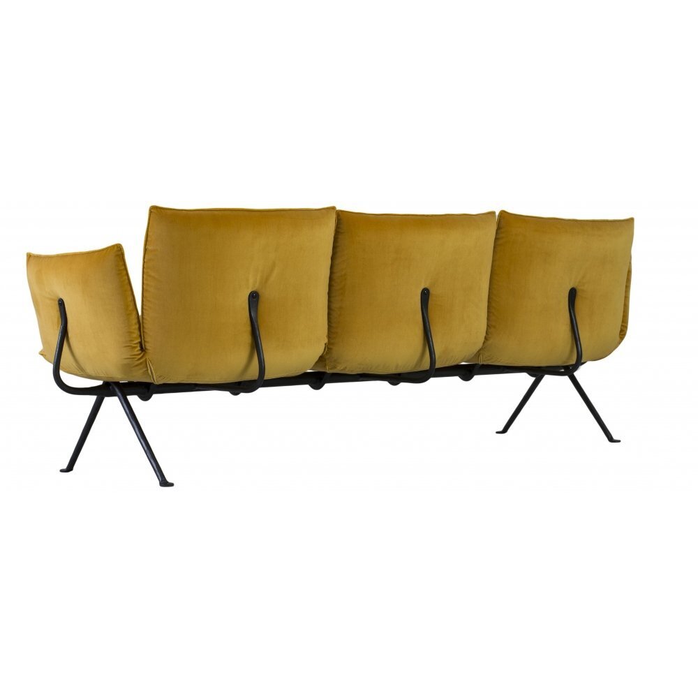 Magis Officina 3 Sitzer Sofa - Azimut Glamour Gelb/Schwarz