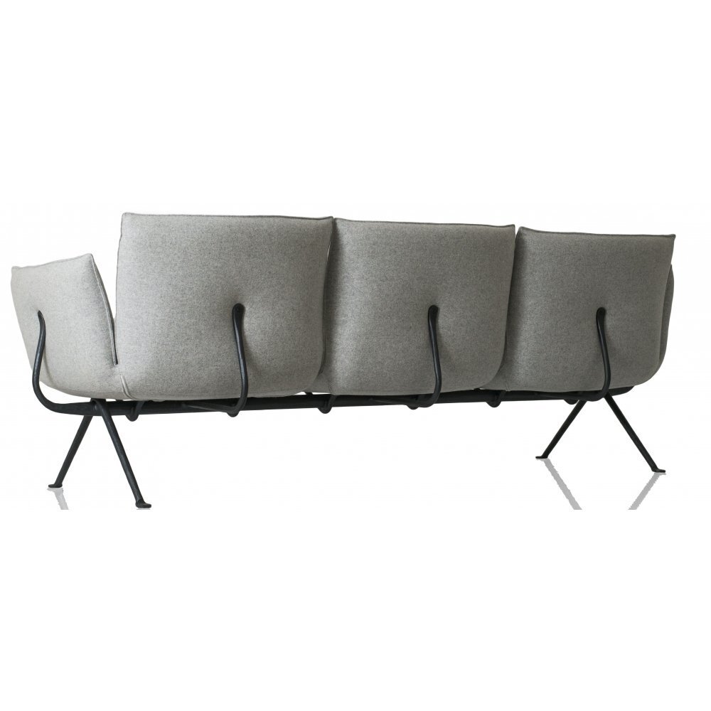 Magis Officina 3 Sitzer Sofa - Divina Melange Grau/Schwarz