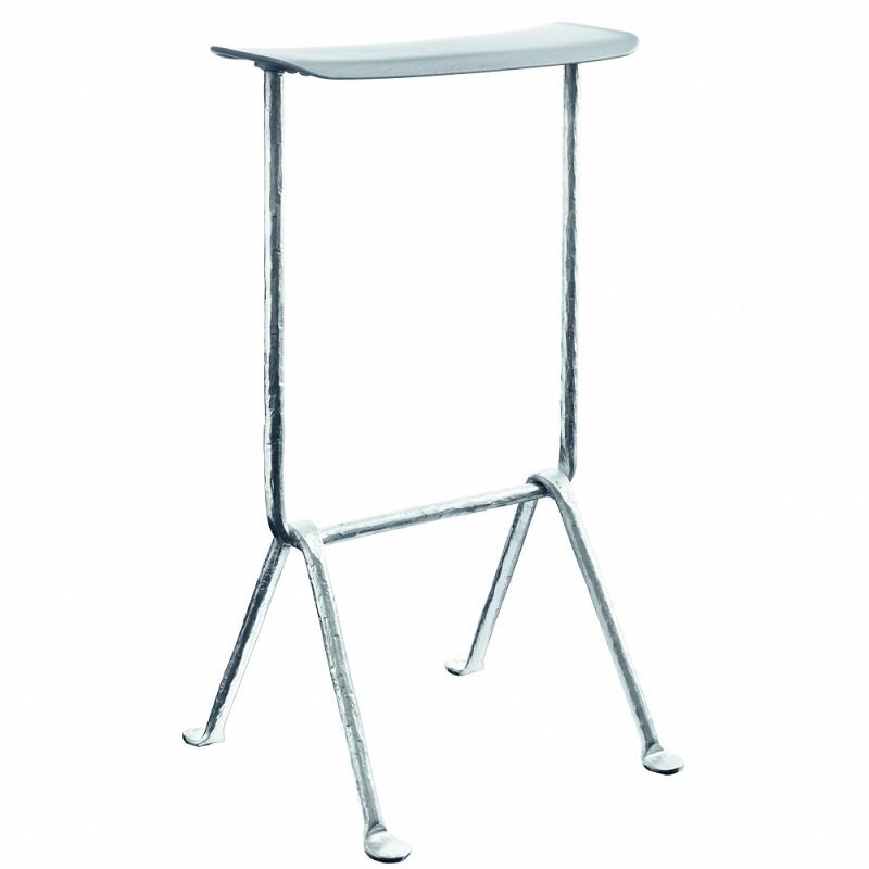 Magis Officina Barhocker 65 cm - Grau Metallic - Verzinkt