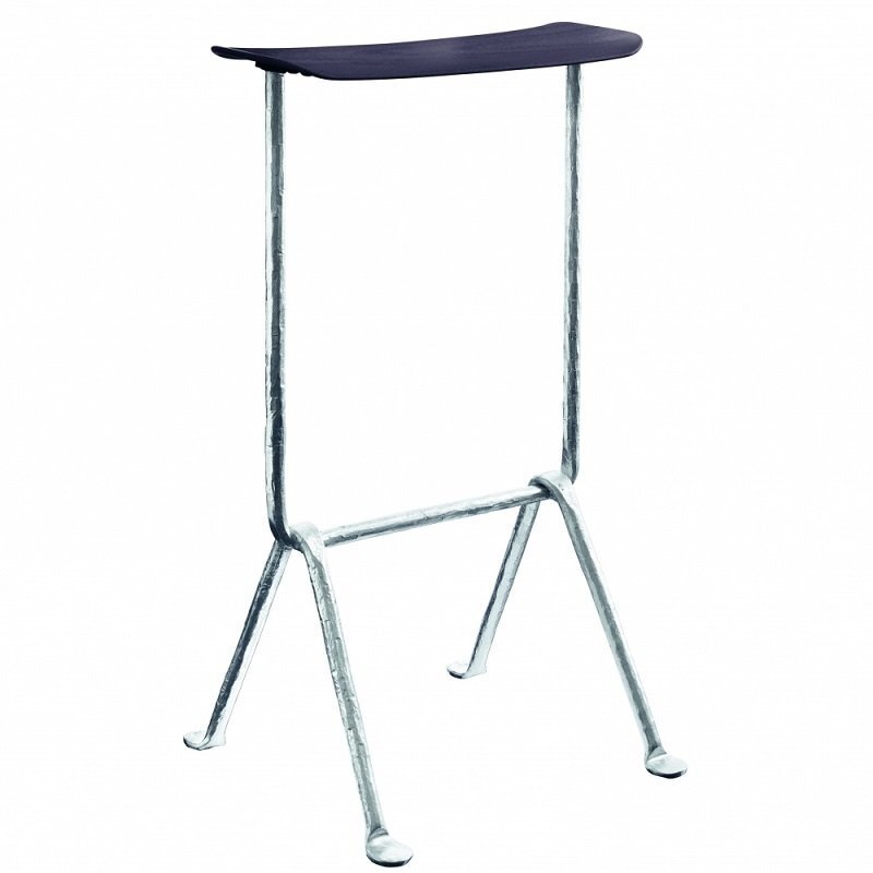 Magis Officina Barhocker 65 cm Buchenholz - Schwarz - Verzinkt