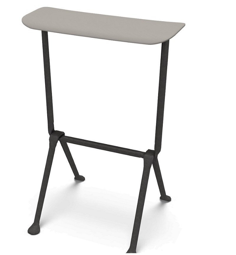 Magis Officina Barhocker 65 cm Leder - Grey Met