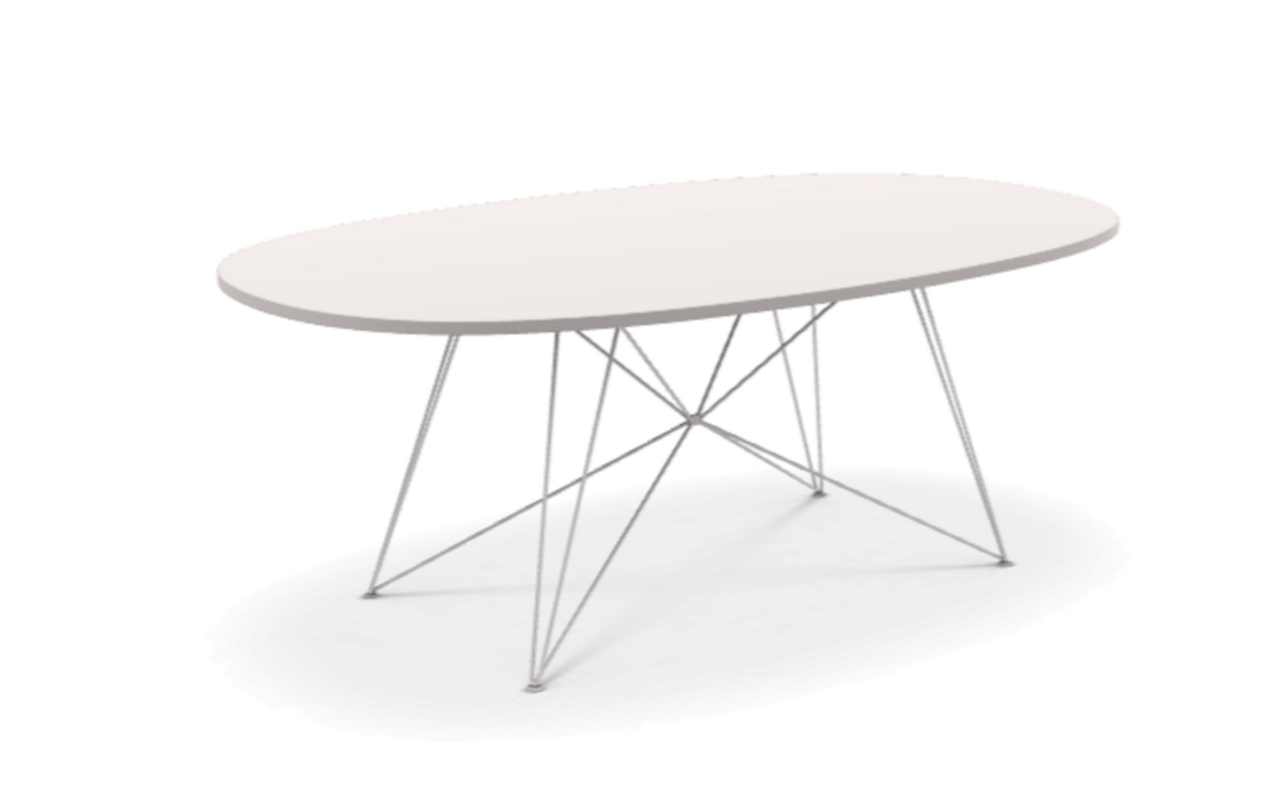 Magis XZ3 Tisch Oval - Weiss - Weiss