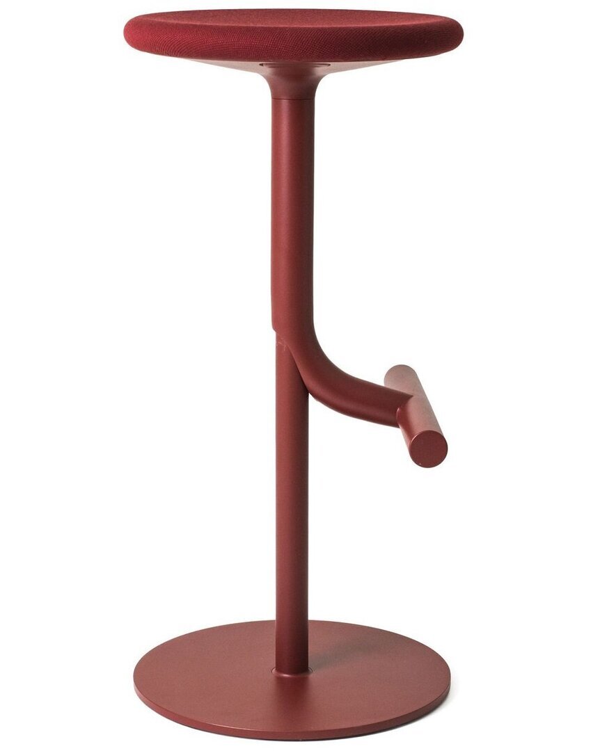 Magis Tibu - Drehbarer Stoff Hocker: Bordeaux