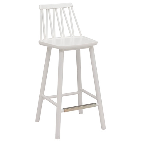 Hans K ZigZag Barchair 63cm White