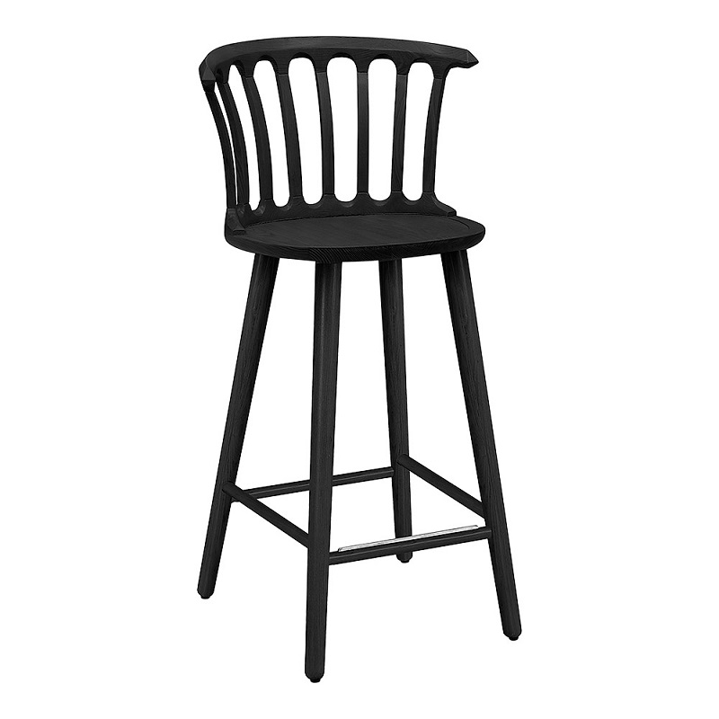 Hans K San Marco Barchair 63cm Ash Black