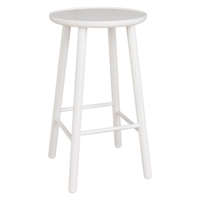 Hans K ZigZag Barstool 63cm White