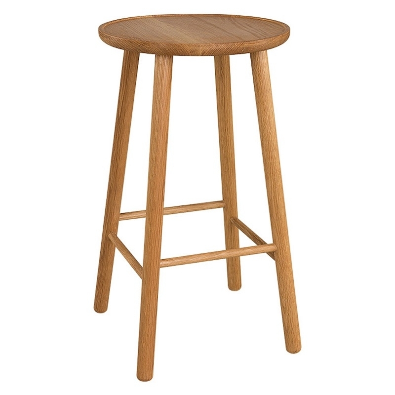 Hans K ZigZag Barstool 63cm Oak Oiled