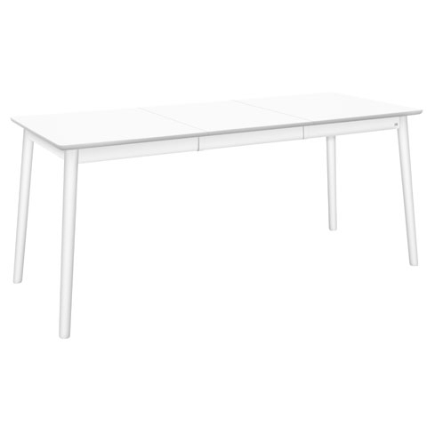 Hans K ZigZag Table Rect 127(53)x75cm White