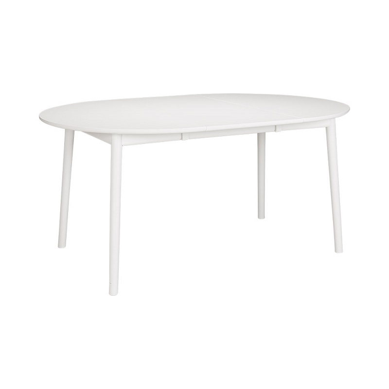 Hans K ZigZag Table Round 110(50)x110cm White