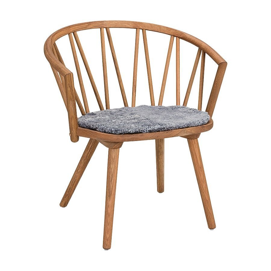 Hans K ZigZag Lounge Chair Oak Oiled- Graphite Sitzkissen