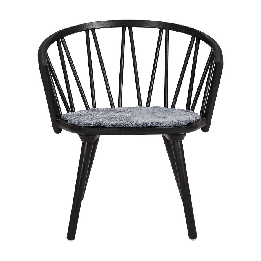 Hans K ZigZag Lounge Chair Ash Black- Graphite Sitzkissen