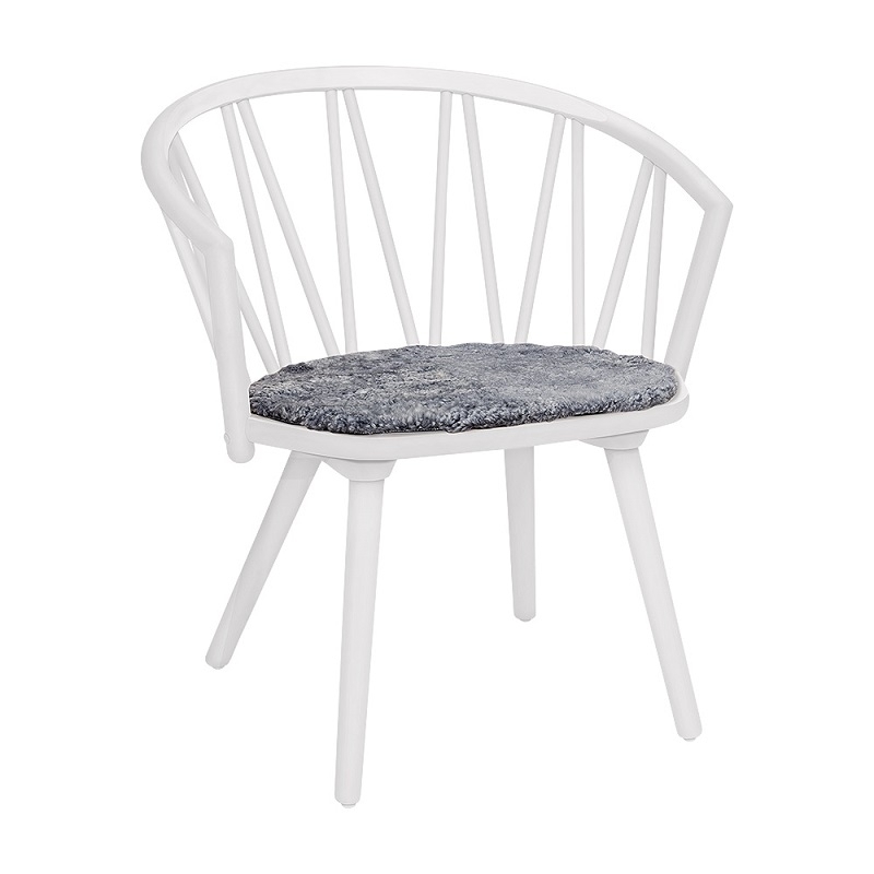 Hans K ZigZag Lounge Chair White-Graphite sitzkissen