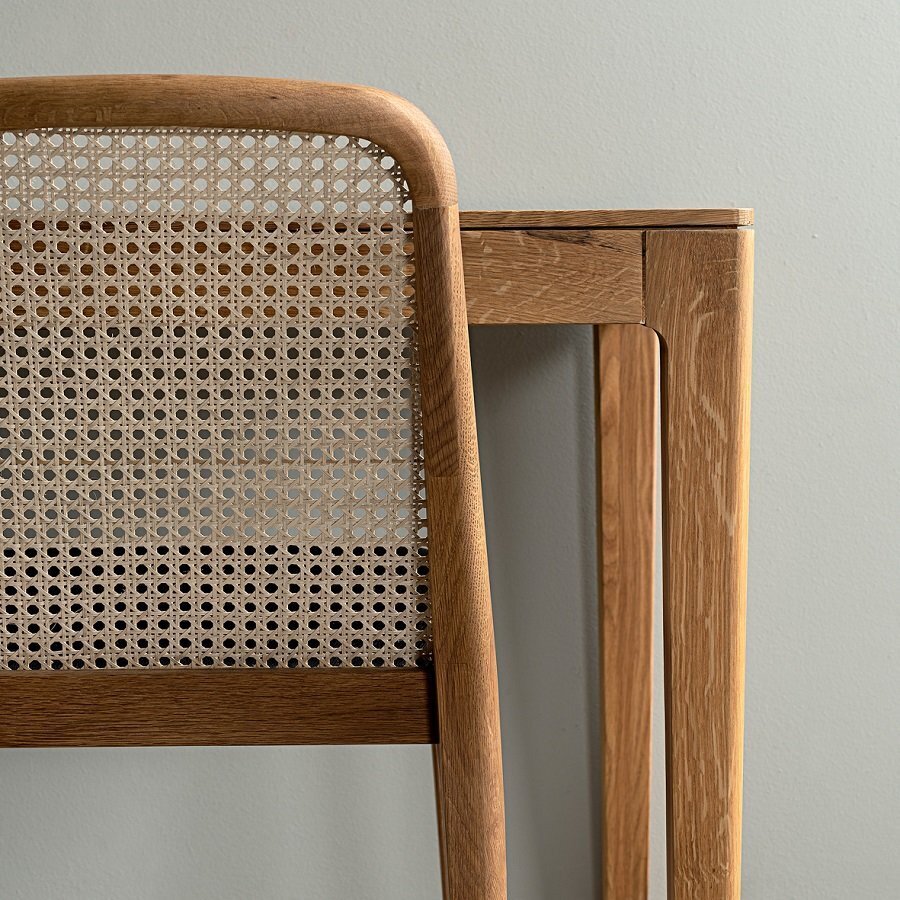 HANS K RACQUET CHAIR OAK OILED