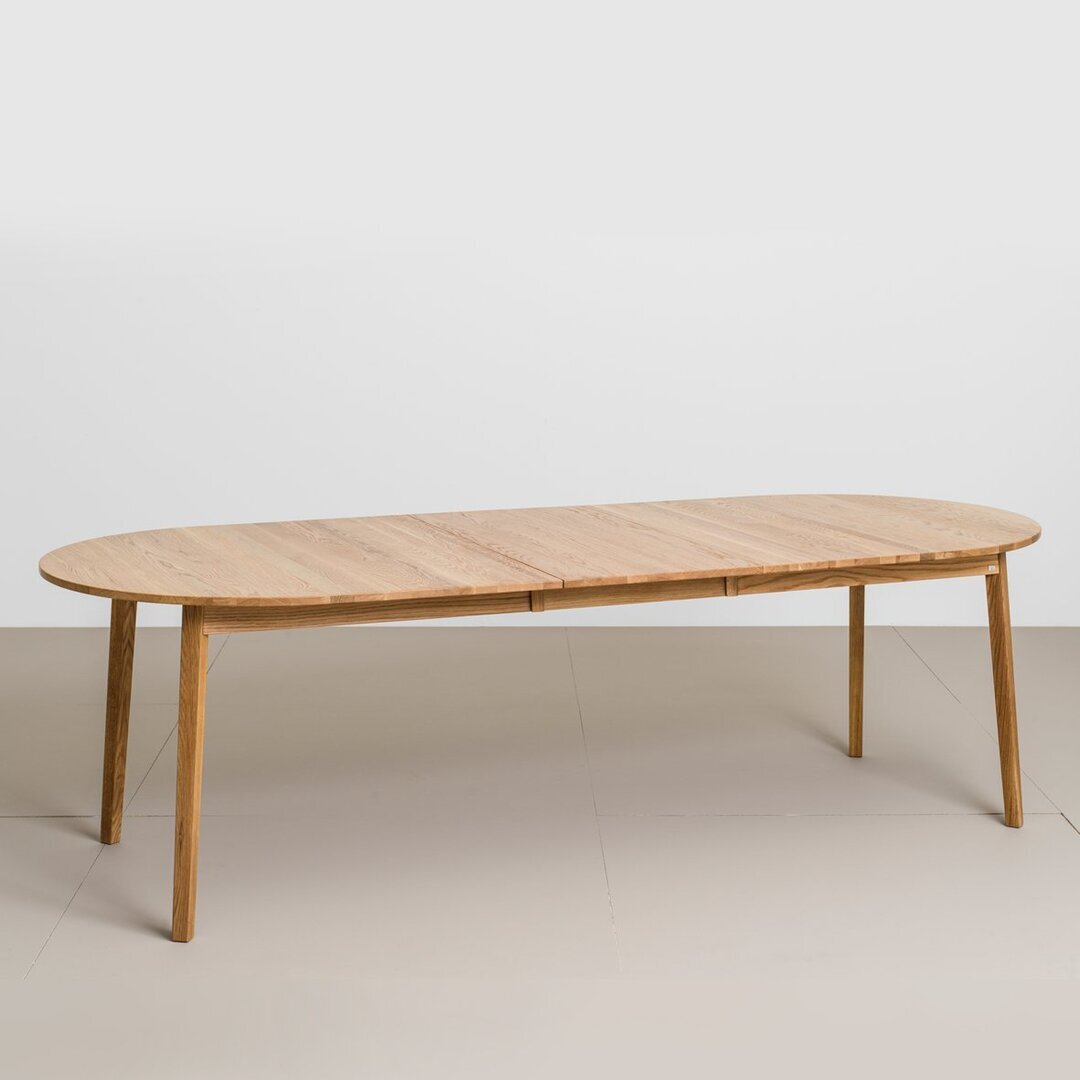 HANS K RAINBOW TABLE 205(50)X100CM- SOLID OAK
