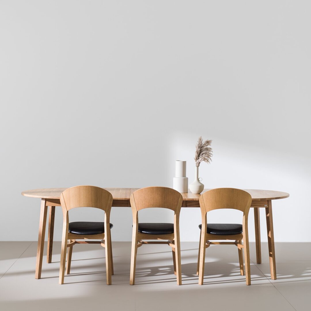 HANS K RAINBOW TABLE 205(50)X100CM- SOLID OAK