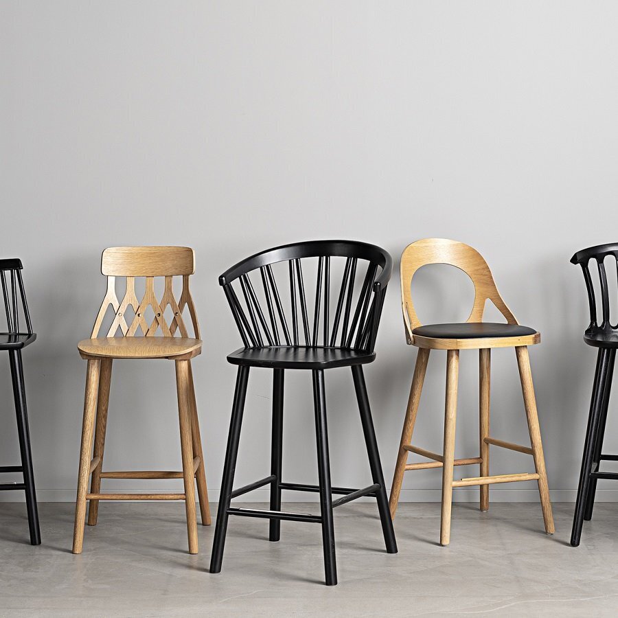 HANS K ZIGZAG BARCHAIR 78CM