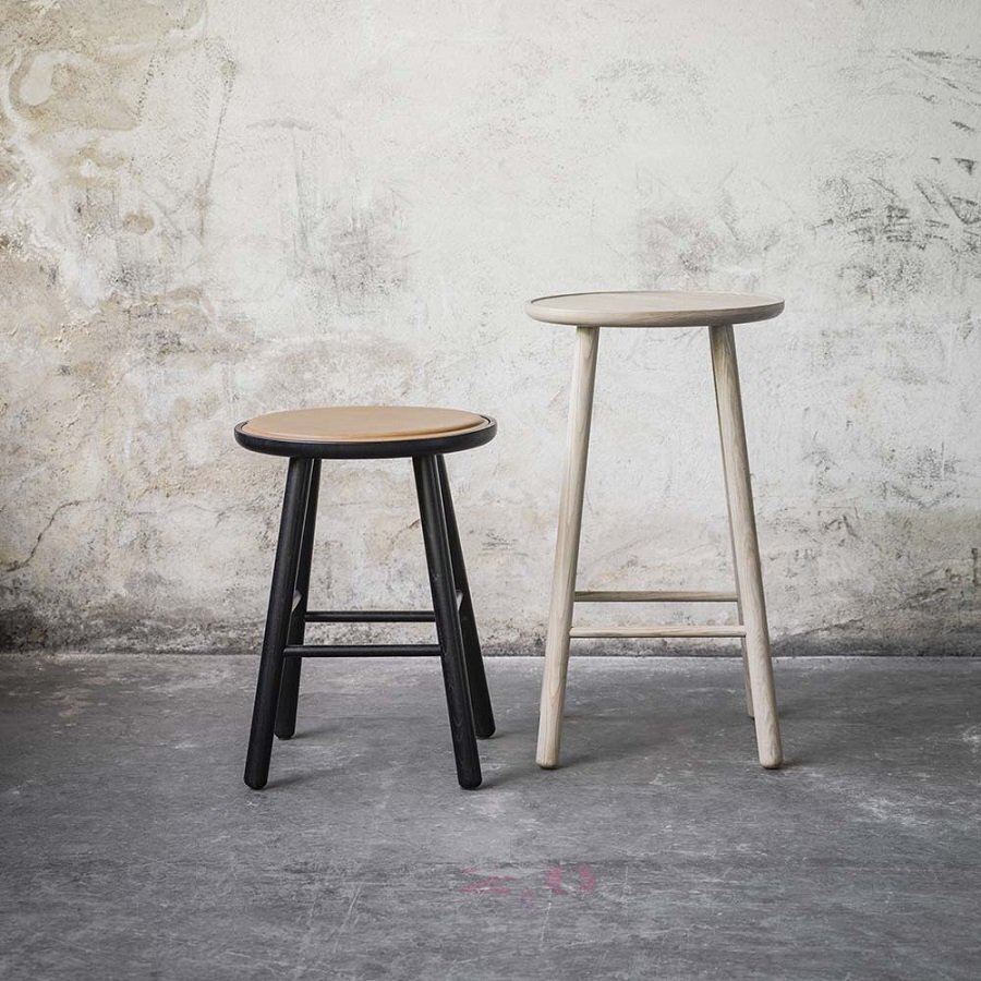 HANS K ZIGZAG BARSTOOL 78CM BLACK STAIN