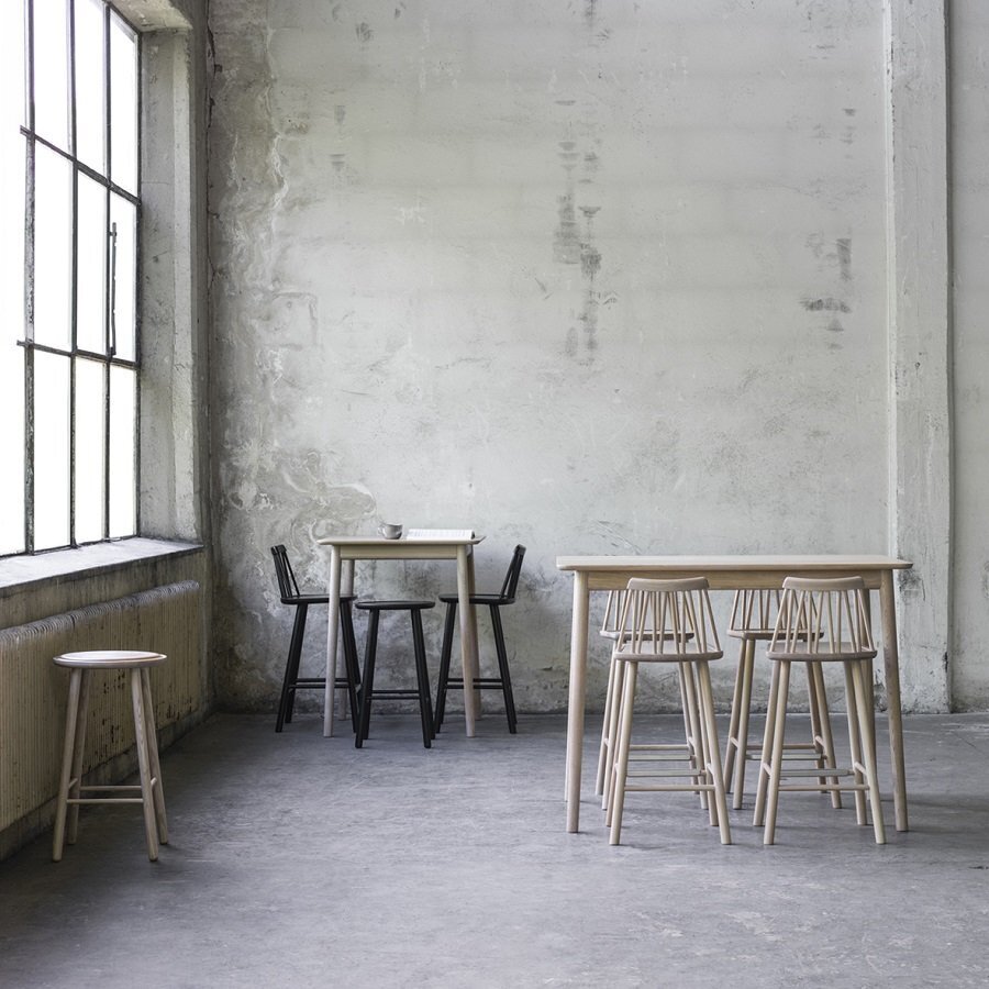HANS K ZIGZAG BARSTOOL 78CM BLACK STAIN