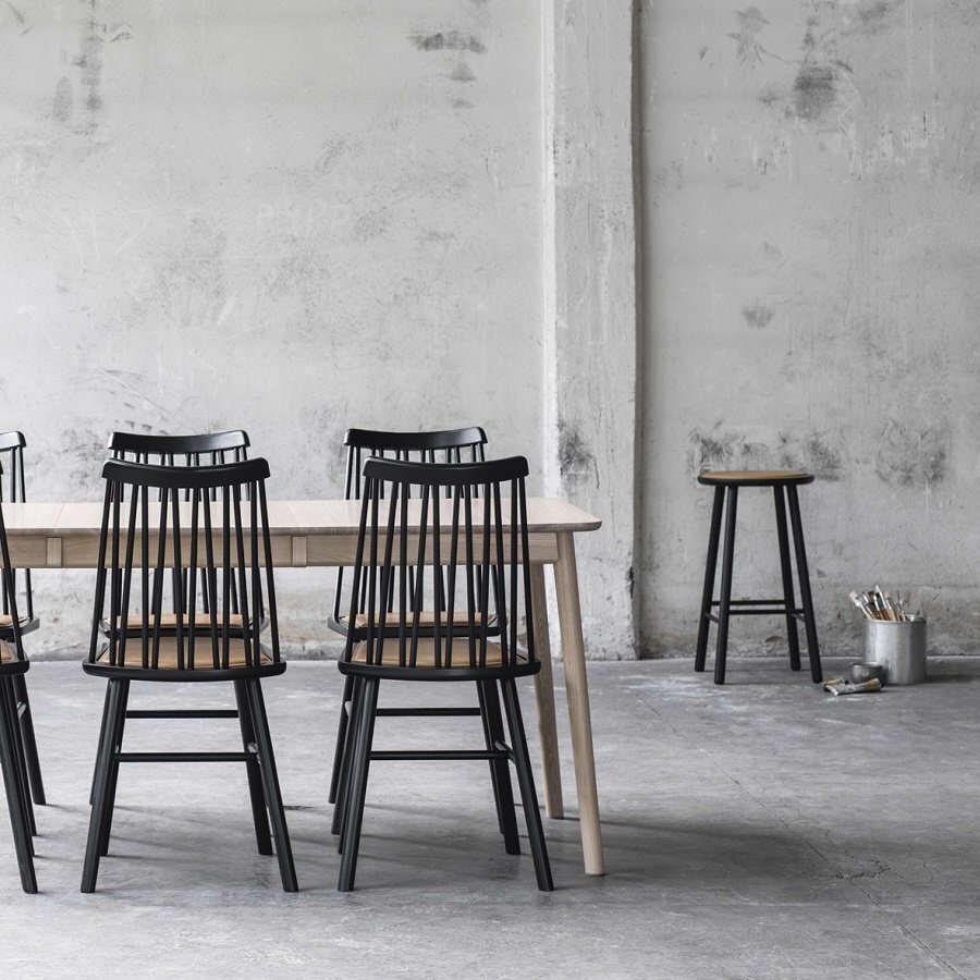 HANS K ZIGZAG BARSTOOL 78CM BLACK STAIN