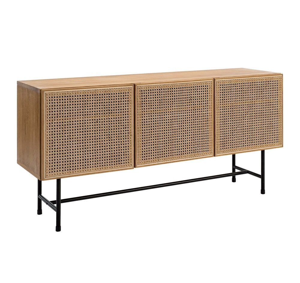 Hans K Racquet sideboard - oiled oak-metal legs
