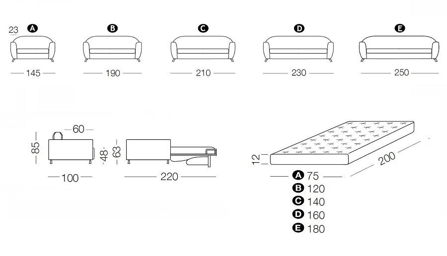 Milano Schlafsofa Charles