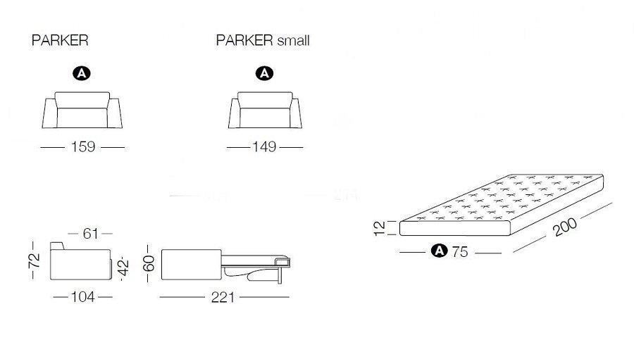 Milano Schlafsessel Parker