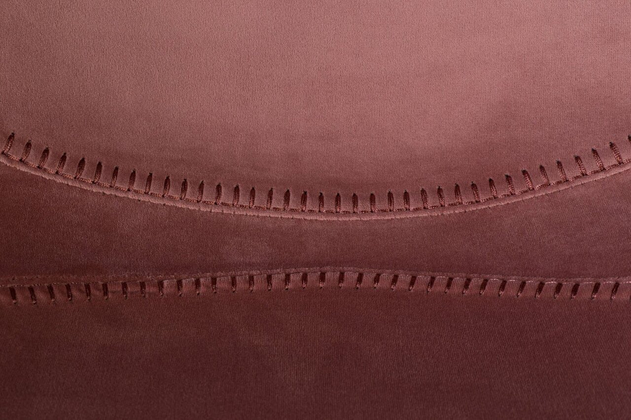 Dutchbone Franky Velvet Barstool - Old Pink