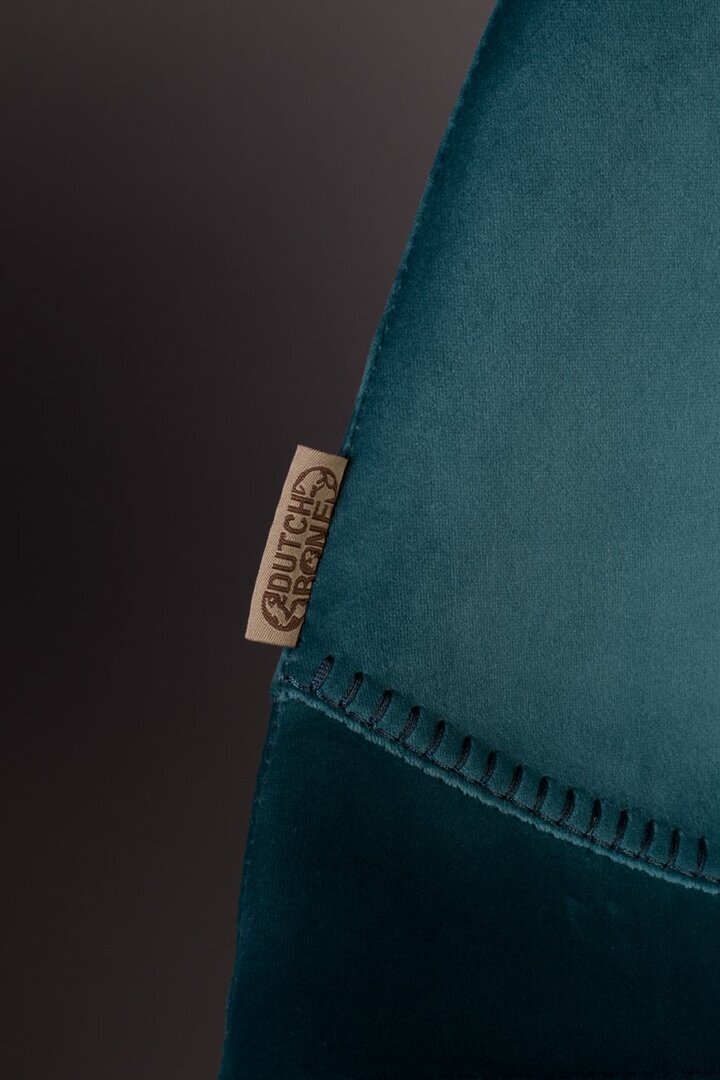 Dutchbone Franky Velvet Barstool - Petrol