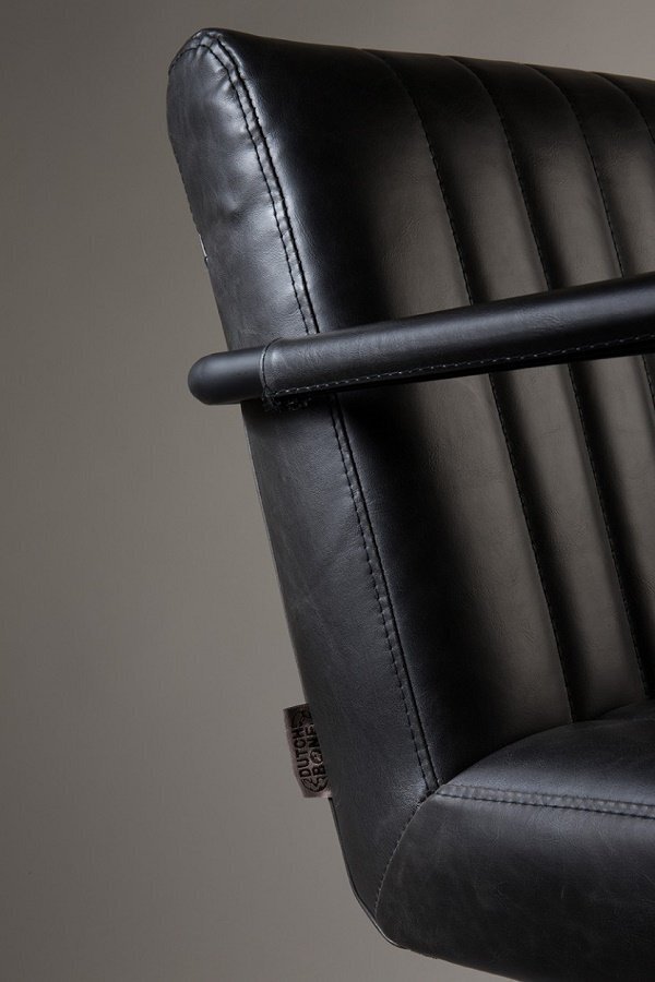 Dutchbone Stitched Armchair - Dark Grey