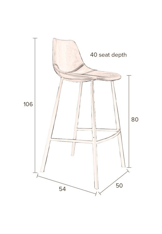 Dutchbone Franky Barstool