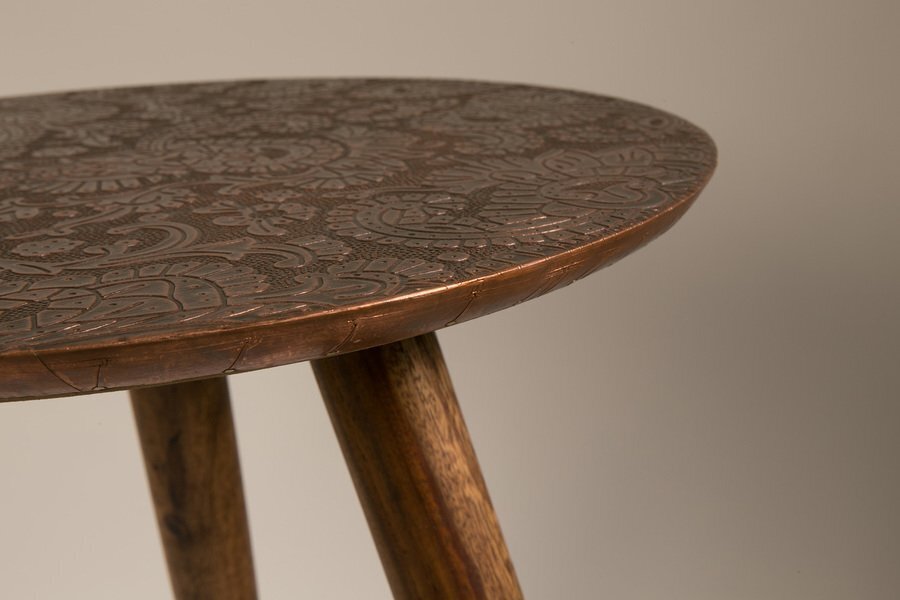 Dutchbone Bast Side Table - Copper