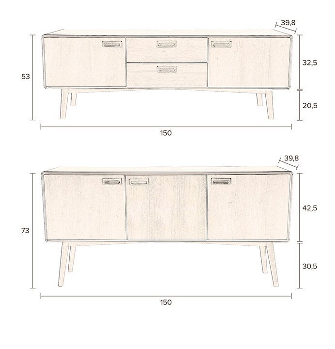 Dutchbone Juju Sideboard