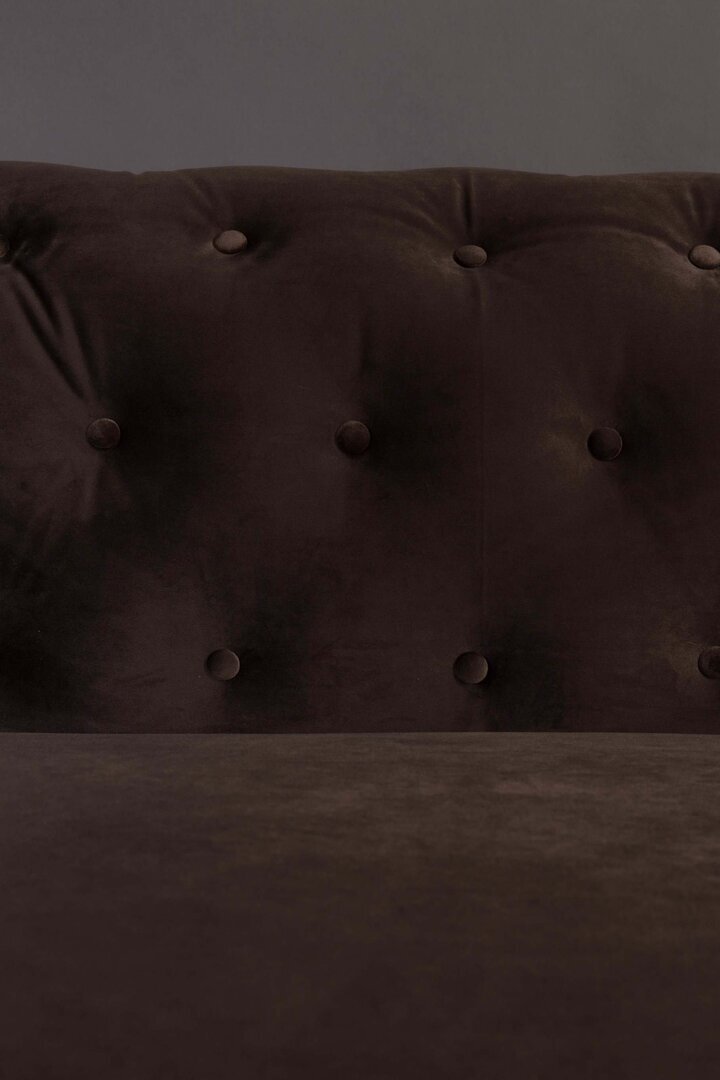 Dutchbone Chester Sofa velvet Dark Brown