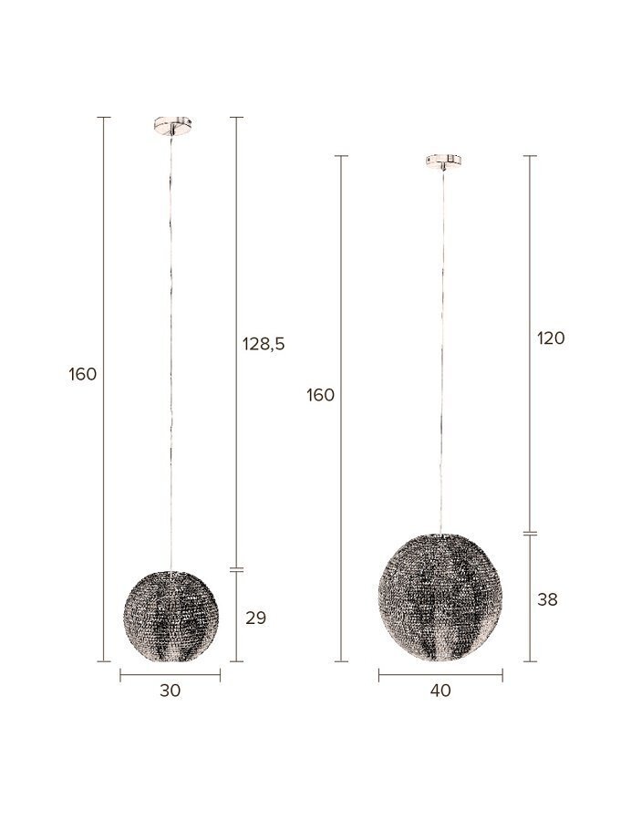 Dutchbone Cooper Pendant Lamp Round-40