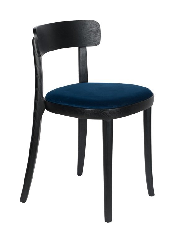 Dutchbone Brandon Chair - Black/Dark Blue