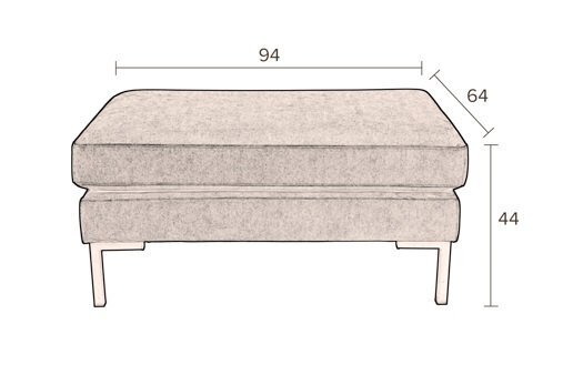 Dutchbone Houda Hocker